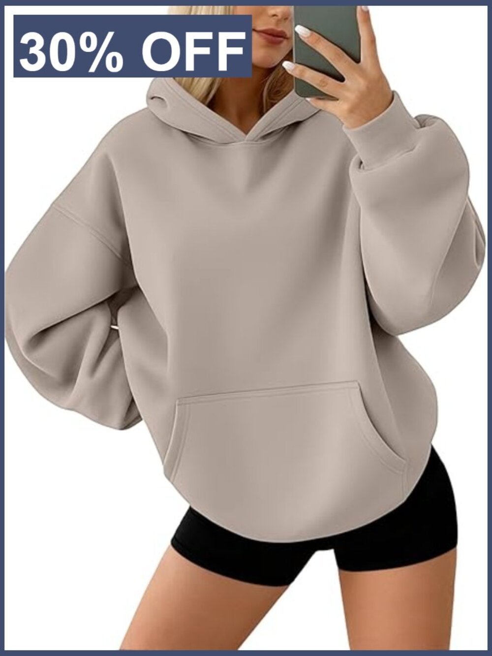 Oversized Fleece Hoodie Pullover Sweatshirt Women Winter Casual Y2k